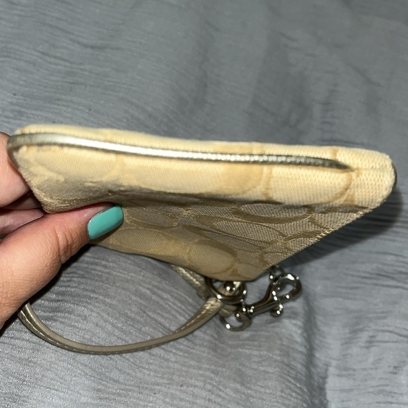 Coach Est 1941 New York Beige Wristlet, Vintage